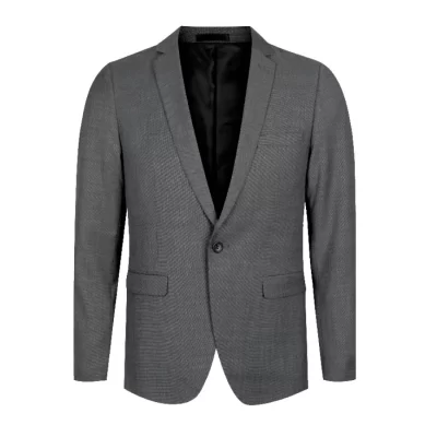 Maurio Men's 1-Button Suit Jacket – Charcoal