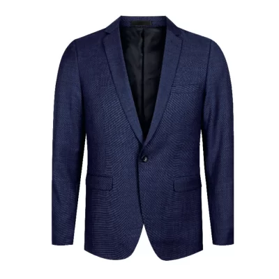 Maurio Men's 1-Button Suit Jacket – Blue