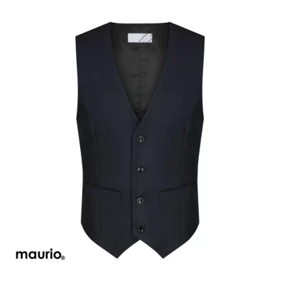Maurio Men's 4-Button Formal Vest – Navy